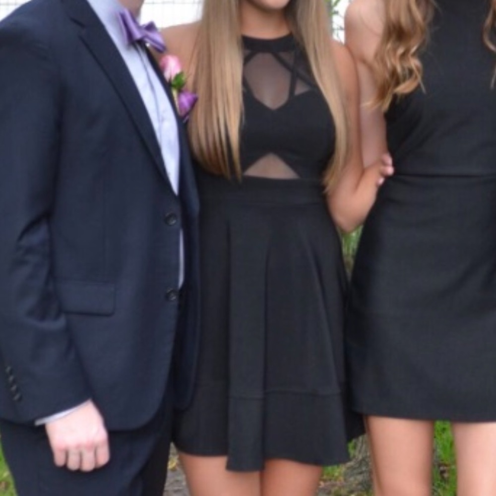 Honey and Rosie Black Sheer Dress